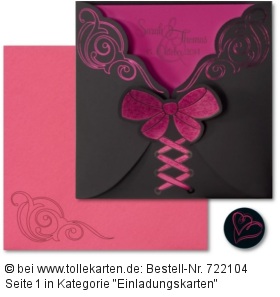 Einladung Hochzeit in raffinierter Optik