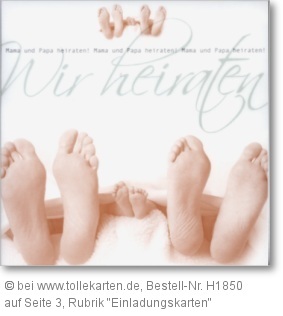 Einladungskarte für Paare mit Kind Einladungskarte zur Hochzeit mit Kind
