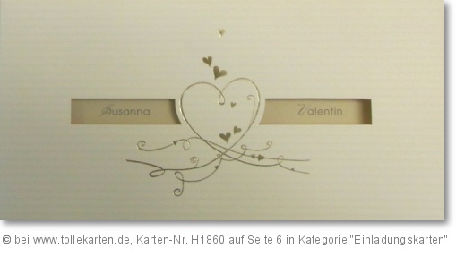 Einladungskarte Hochzeit preiswert