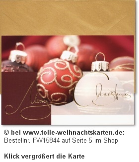 Weihnachtskarten 2012 in stimmungsvoller Aufmachung: 