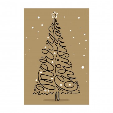 typografische Weihnachtsgrüße - MO6040
