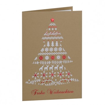 Frontansicht Weihnachtskarte