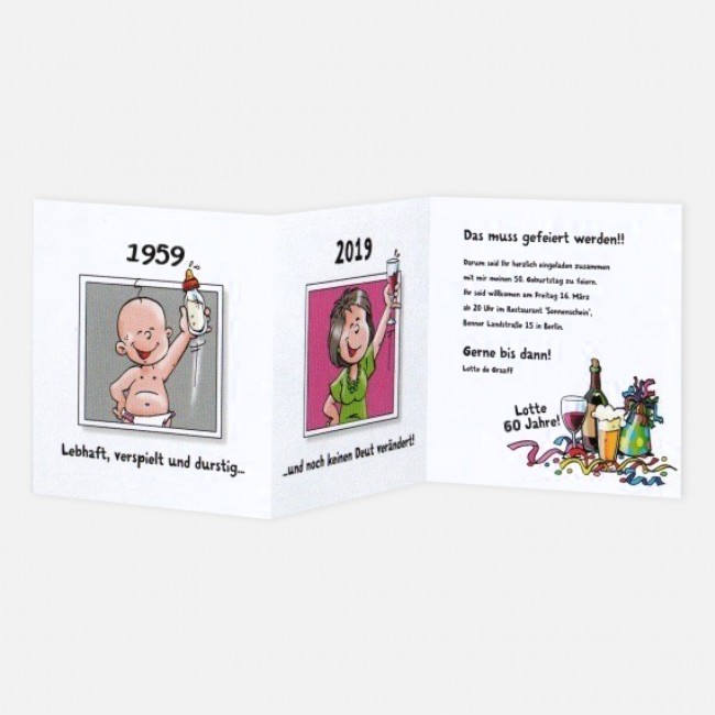 Tollekarten Comic Frau Wird 70 786114 70