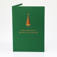 Grüne Weihnachtskarte - 19025