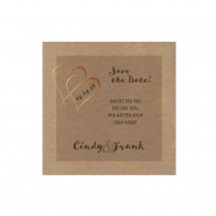 Kraftkarton Save the date - 726561 4er Bogen