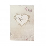 Menükarte mit Herz - 726646