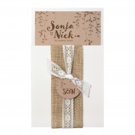 Mit Jute und Spitze - 728027