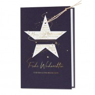 Weihnachtsgrüße mit Sternen-Anhänger - 864017