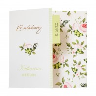 Blumen mit Karomuster - A2135