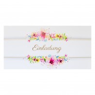 Aquarell Blumen mit Einladung - A2160/E