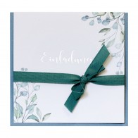 Aquarell Blumen mit Schleife - A2164