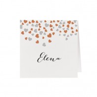 Viele Herzchen im 6er Bogen -  17T445