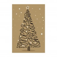 typografische Weihnachtsgrüße - MO6040