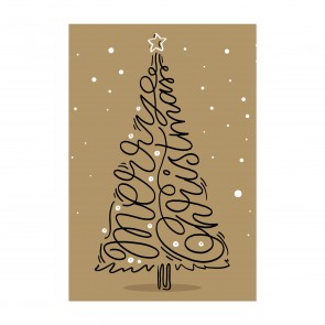 typografische Weihnachtsgrüße - MO6040